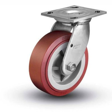 COLSON Colson® 4 Series Swivel Plate Caster 4.05109.929 SS - Poly on Polyolefin 5" Dia. 750 Lb. 4.05109.929 SS